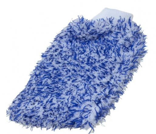 Rękawica do mycia karoserii BLUE HORNET biało-niebieska